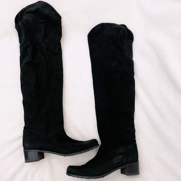 Stuart Weitzman Dunkirk Nubuck Boots - Picture 3 of 12
